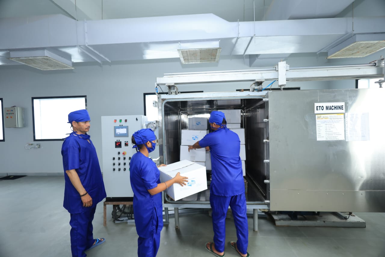 ETO sterilisation at the Sonepat manufacturing facility